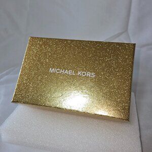 Michael Kors Jet Set Black Patent Leather Embossed Wallet | Zip Around Card Hold